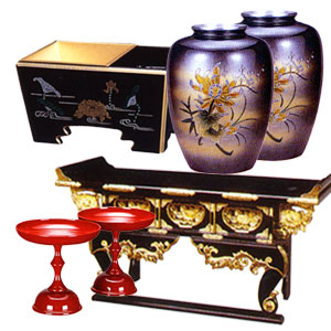 仏具・花瓶などもお供えできます
